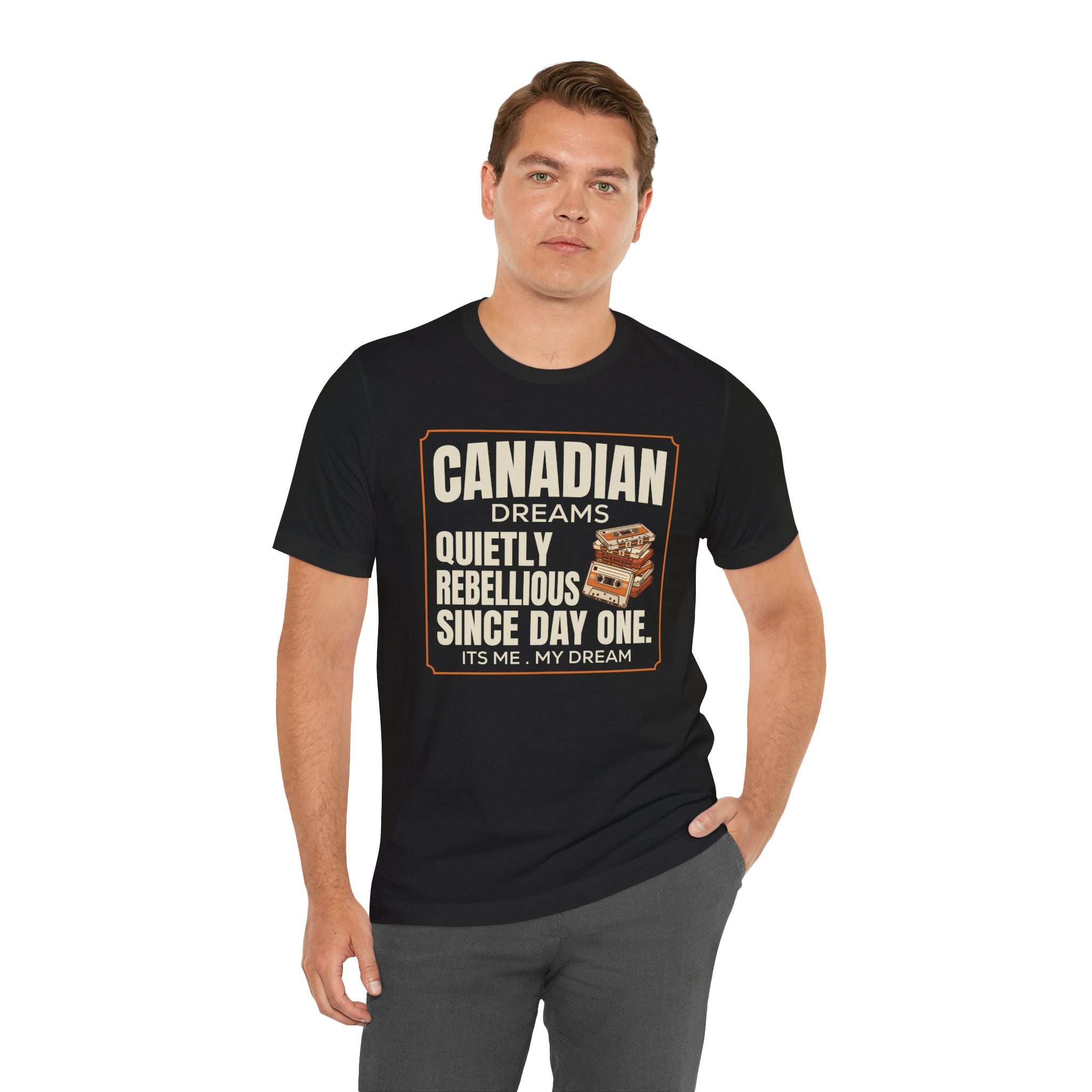 Quietly Rebellious Since Day One T-Shirt | Canadian Dreams Gen Z Graphic Tee